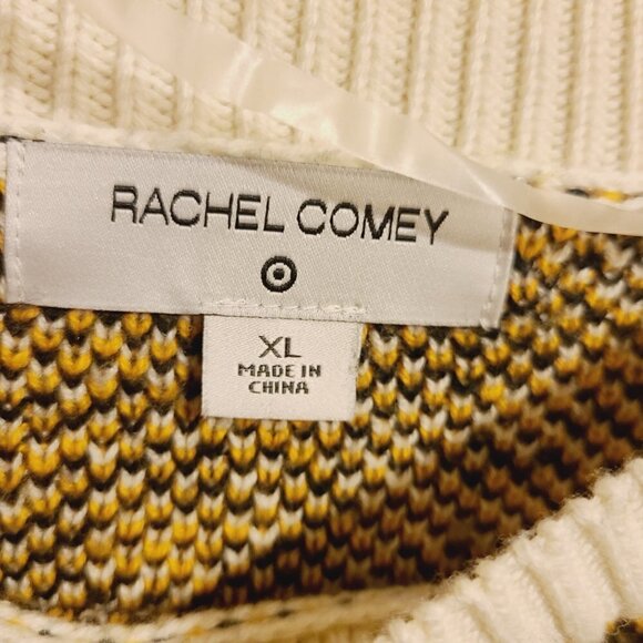 Rachel Comey | Women's Animal Print Wool Blend Crewneck Sweater (Size XL) - Picture 3 of 12